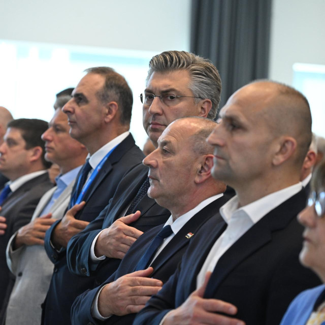 Andrej Plenković, Tomo Medved i Ivan Anušić