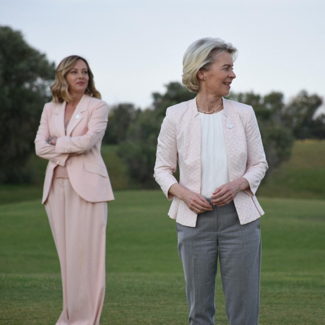 Giorgia Meloni i Ursula von der Leyen