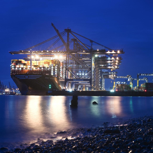 Kontejnerski brod, ilustracija