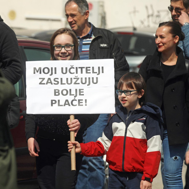 Konferencija za medije čelnika triju sindikata nakon održanog štrajka u školama i fakultetima