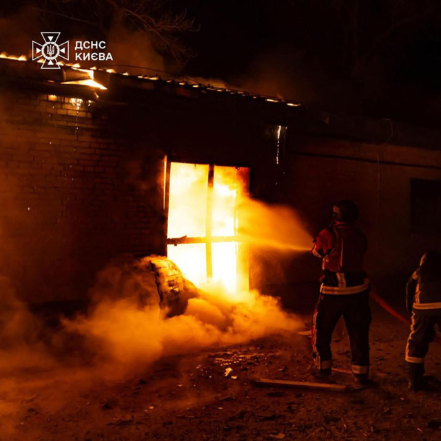 Posljedice ruskog napada dronovima na Kijev