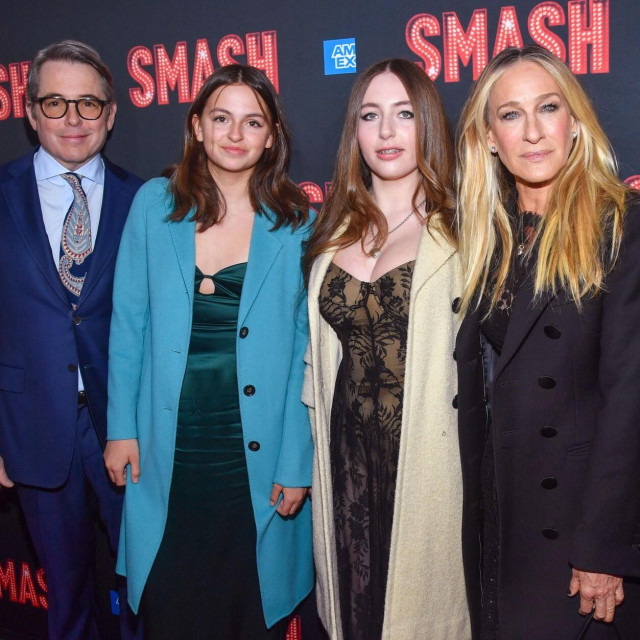 Matthew Broderick, Tabitha Hodge Broderick, Marion Loretta Elwell i Sarah Jessica Parker