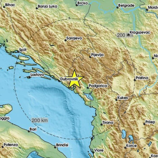 Potres je zatresao Crnu Goru