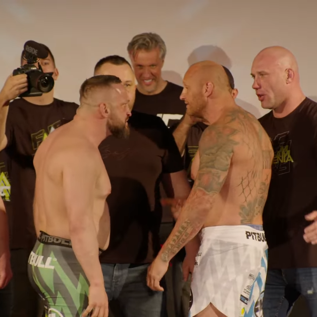 Miran Fabjan (lijevo) vs. Michal Kita (desno) FNC 22 Weigh In