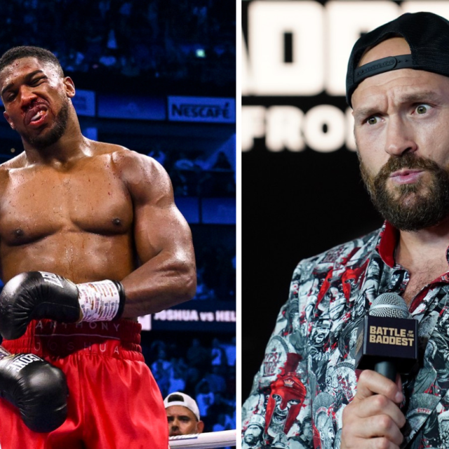 Anthony Joshua (lijevo) i Tyson Fury (desno)