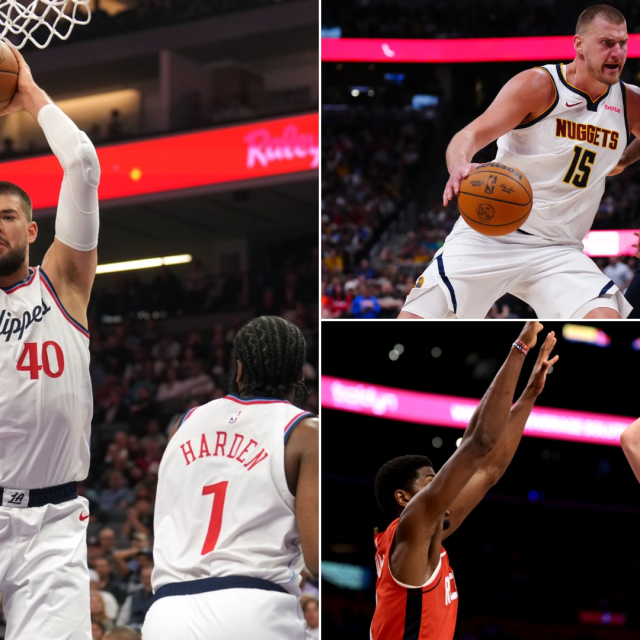 Ivica Zubac, Nikola Jokić, Luka Dončić