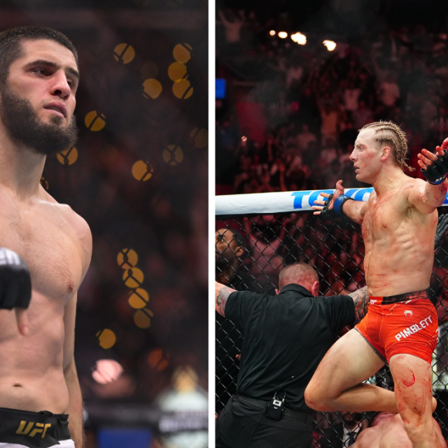 Islam Makhachev (lijevo) | Paddy Pimblett (desno)