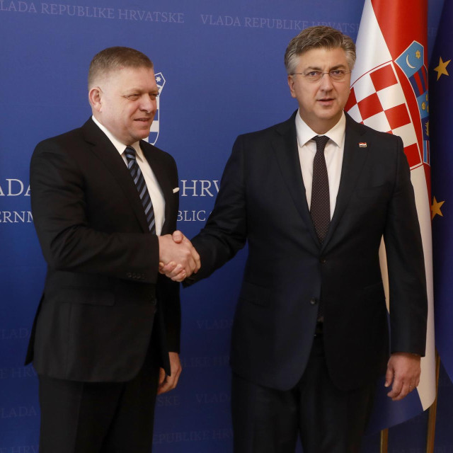 Robert Fico i Andrej Plenković
