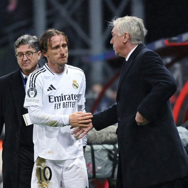 Luka Modrić i Carlo Ancelotti