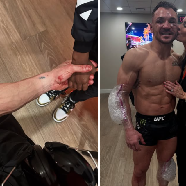 Michael Chandler i njegova supruga Brie (desno)