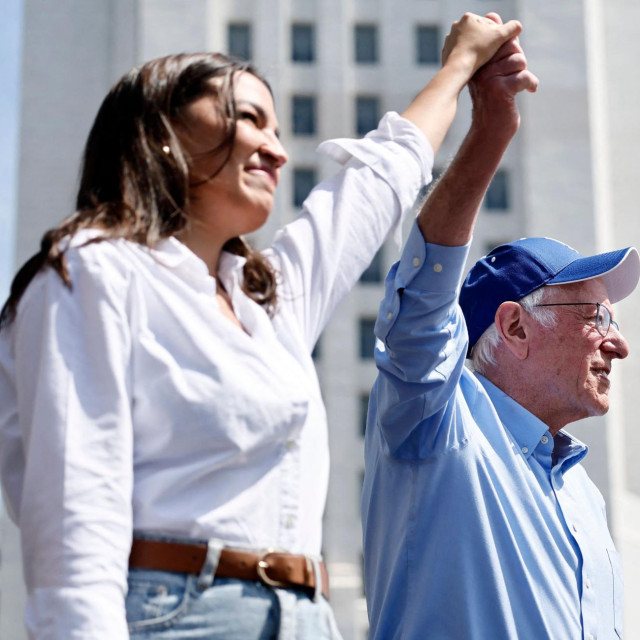 Bernie Sanders i Alexandria Ocasio-Cortez