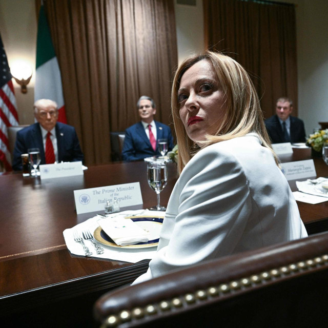 Donald Trump i Giorgia Meloni