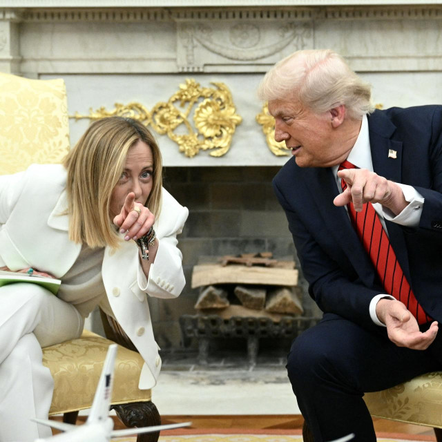Donald Trump i Giorgia Meloni 