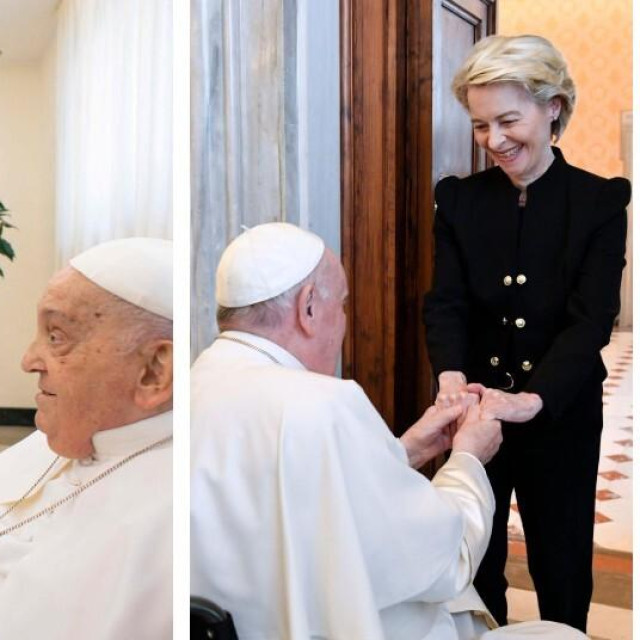 JD Vance i Ursula von der Leyen s papom Franjom