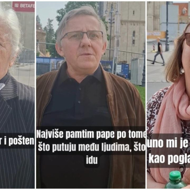 Pitali smo ljude ispred Katedrale što im je značio Papa
