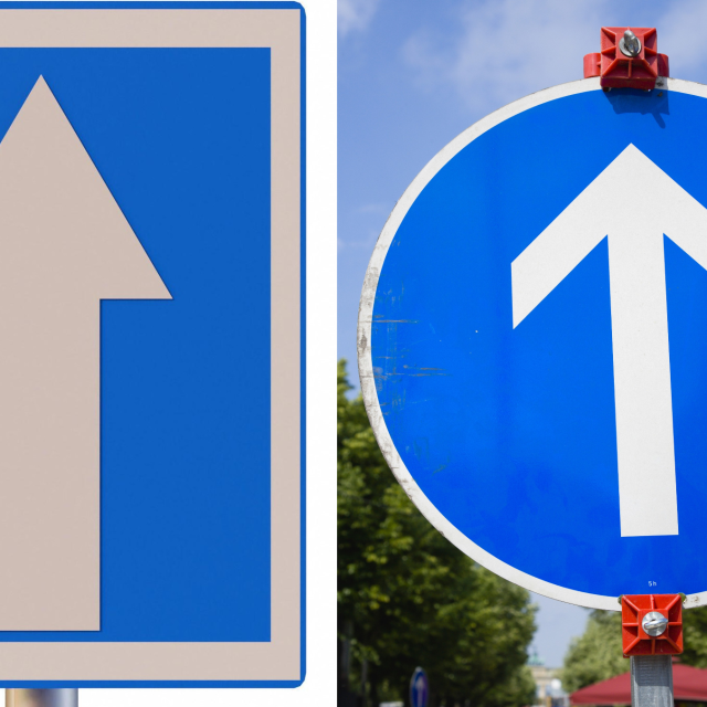 Prometni znakovi, ilustracija
