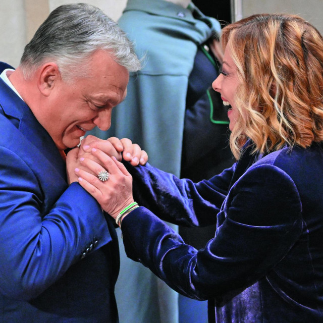 Giorgia Meloni i Viktor Orban