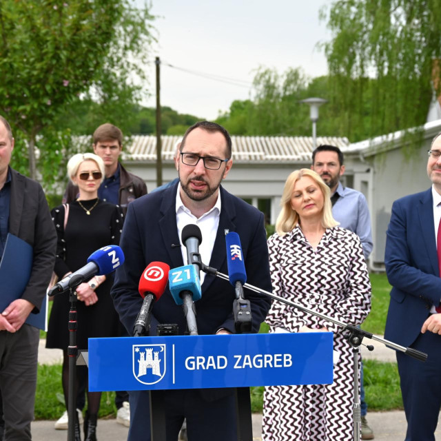 Gradonačelnik Zagreba Tomislav Tomašević na obilasku radova na OŠ Stjepana Bencekovića