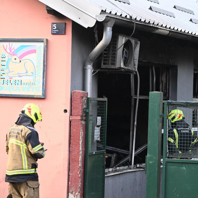 U požaru u dječjem vrtiću u Supilovoj ulici izgorjela je cijela prostorija od 60 kvadrata
