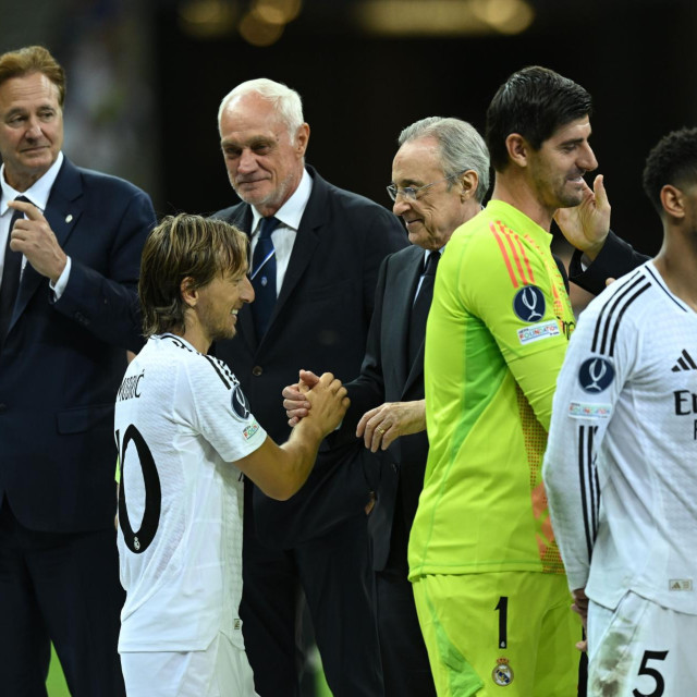 Luka Modrić i Florentino Perez