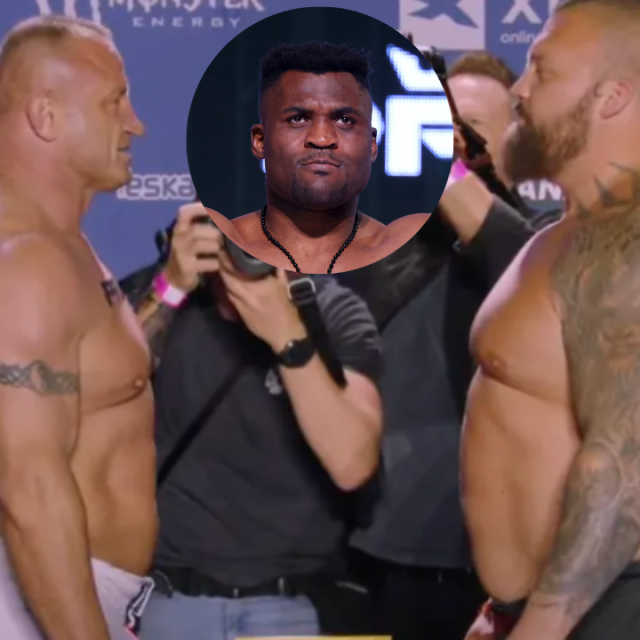 Mariusz Pudzianowski (lijevo) vs. Eddie Hall (desno) || Francis Ngannou (sredina)