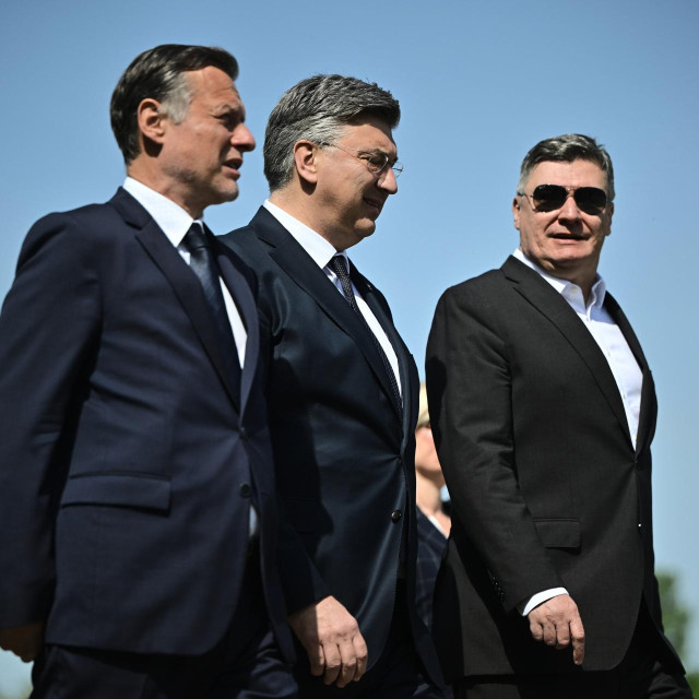 Gordan Jandroković, Andrej Plenković i Zoran Milanović