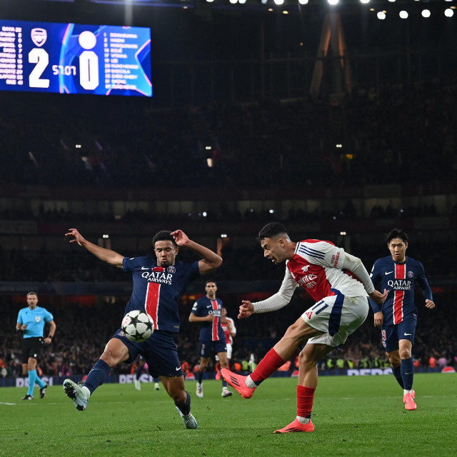Gabriel Martinelli u prvoj ovosezonskoj utakmici s PSG-om