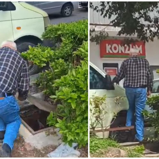 Žrnovčanin uporno gasi vodi na fontani usred mjesta