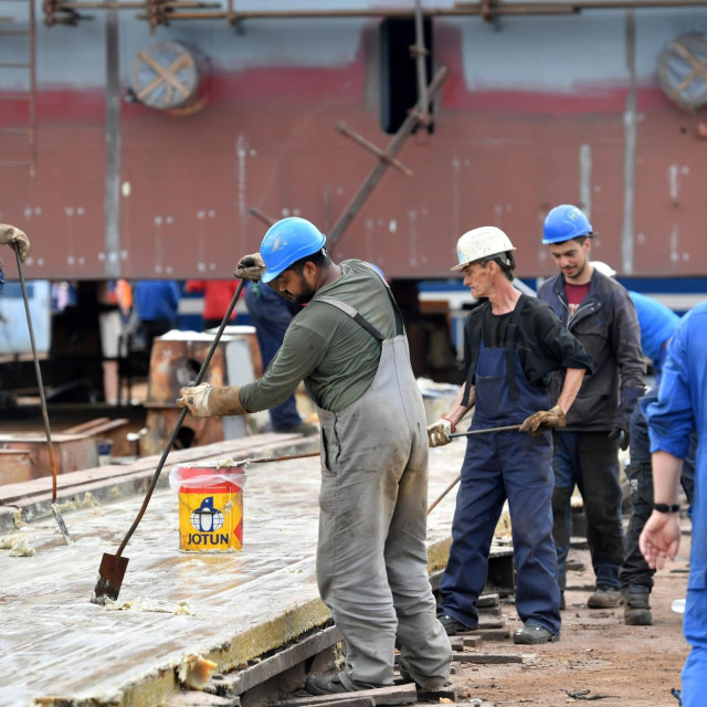 Strani radnici u Brodogradilištu 3. Maj, ilustracija