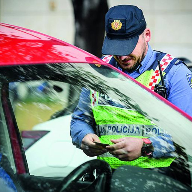 Policija kontrola, ilustracija