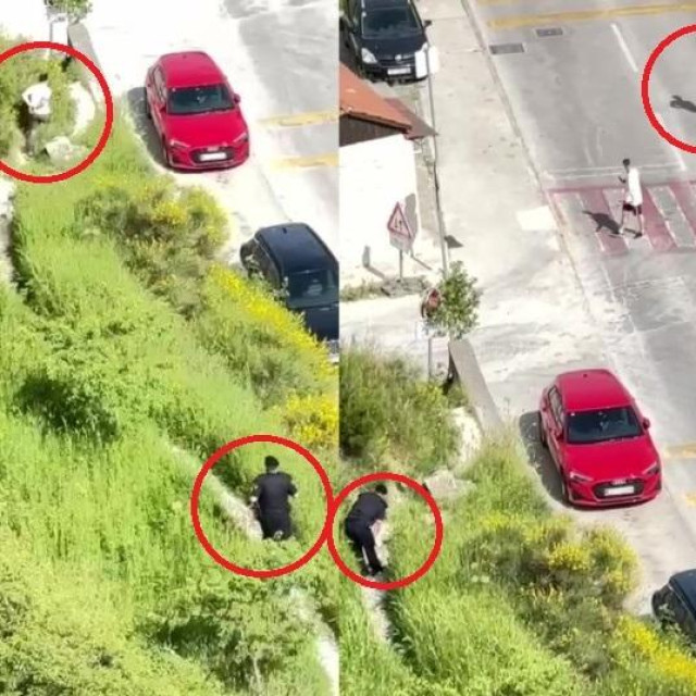 Muškarac s lisicama bježi policajcu