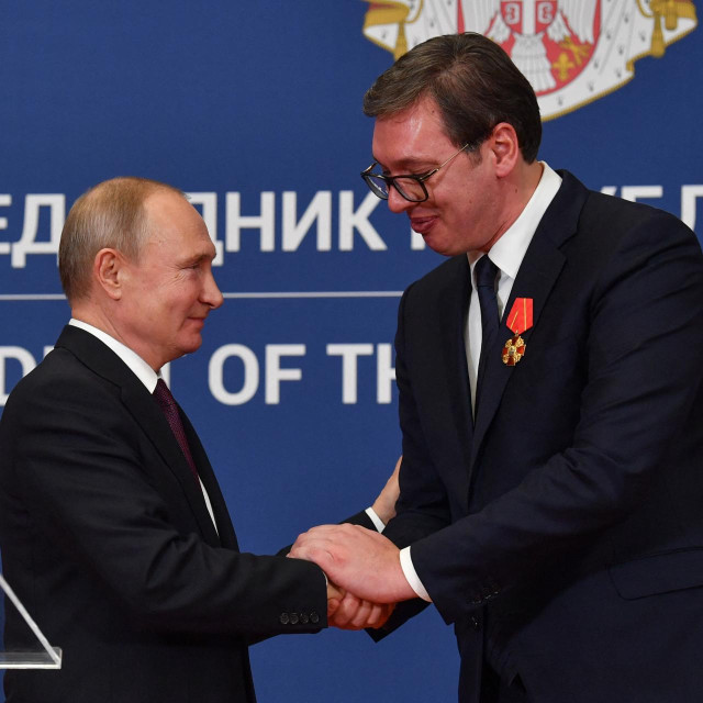 Aleksandar Vučić i Vladimir Putin 