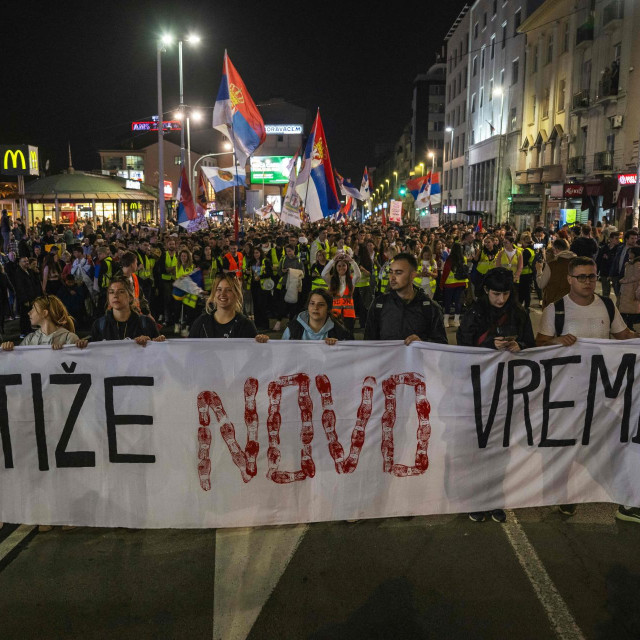 Studentski prosvjed u Beogradu