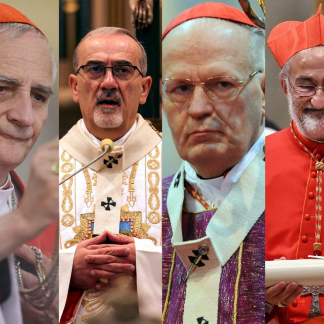 Pietro Parolin; Matteo Zuppi; Pierbattista Pizzaballa; Peter Erdo; Cristobal Lopez Romero; Jose Tolentino Calaca de Mendonca