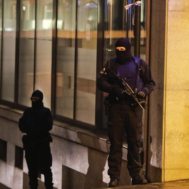 Bruxelles, policija na ulicama, arhivska fotografija