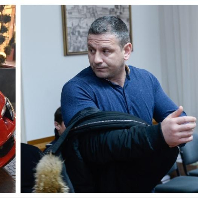 Ivko Marić i Ferrari kojim je dovezao Stjepu Bartulicu
