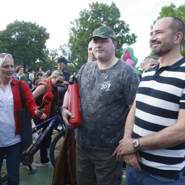 Herman Vukušić i Igor Peternel na Trnjanskim kresovima
 
