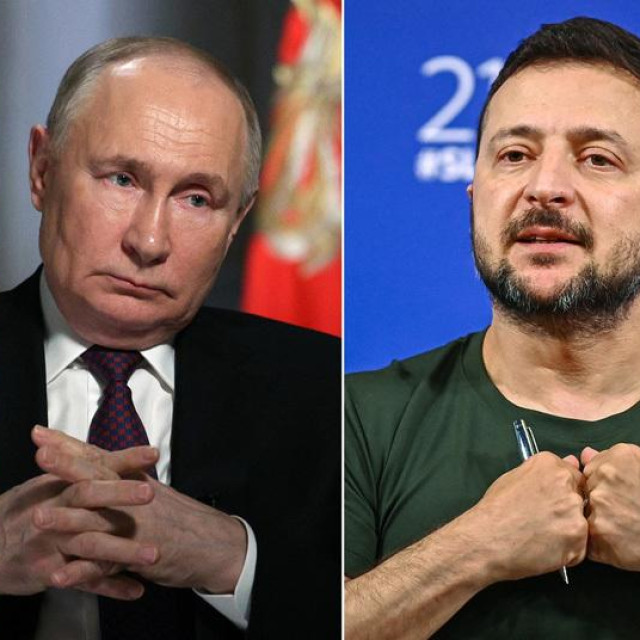 Panorama Istanbula, Vladimir Putin i Volodimir Zelenski