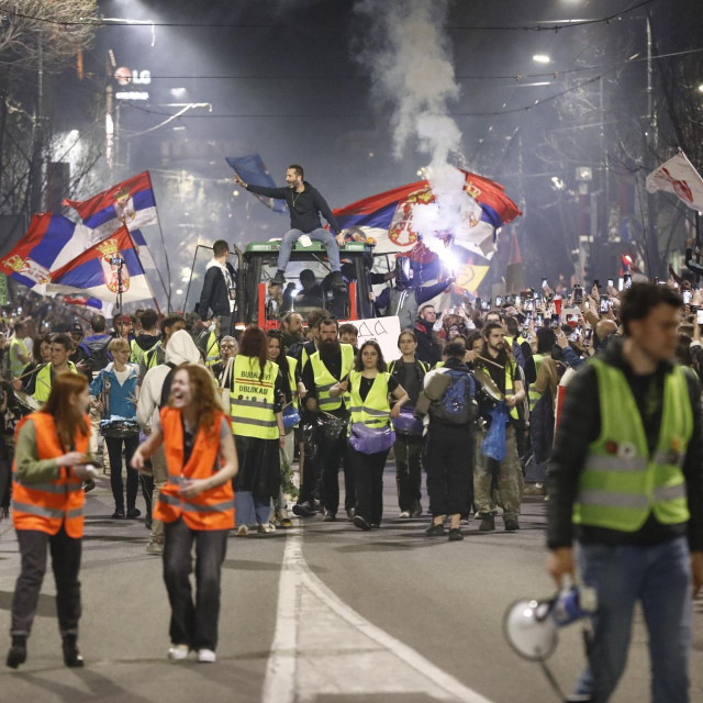 Studentski prosvjedi u Beogradu
