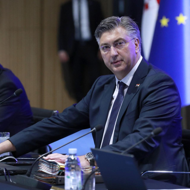 Andrej Plenković na sjednici Vlade
