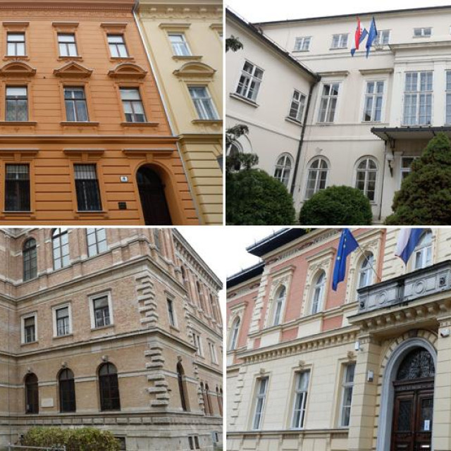 Zgrade HAZU u Šenoinoj, Opatičkoj, na Zrinskom i Strossmayerovom trgu