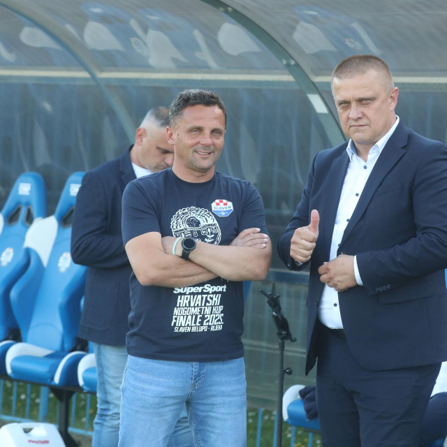 Mario Kovačević i dopredsjednik Slavena Belupa Marinko Beljo