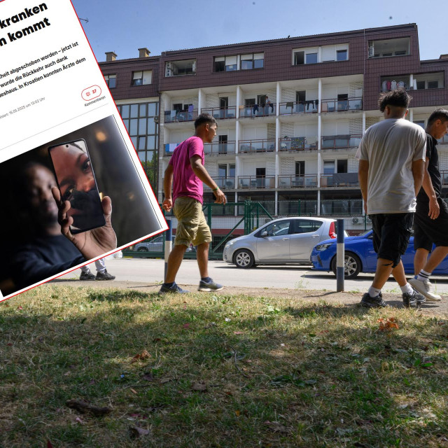 Azilanti u hotelu Porin, ilustracija/Članak iz Blicka