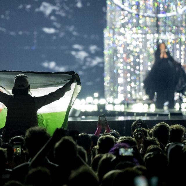 Palestinska zastava tijekom nastupa izraelske pjevačice