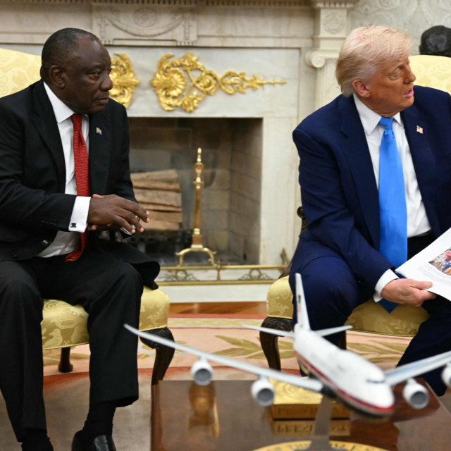 Donald Trump i Cyril Ramaphosa 