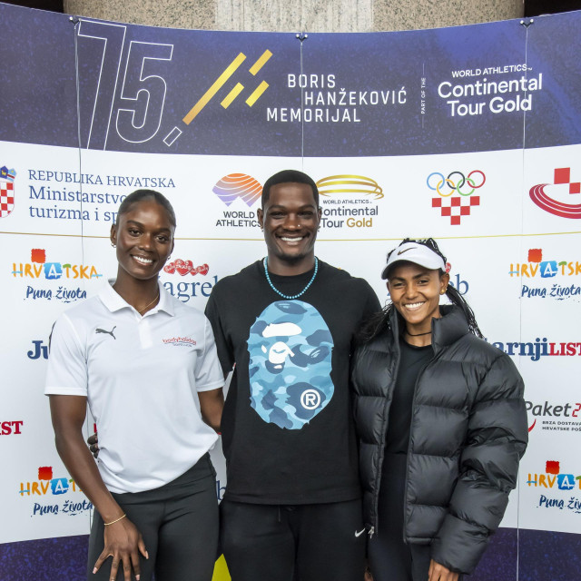 Julien Alfred, Omar McLeod i Gudaf Tsegay