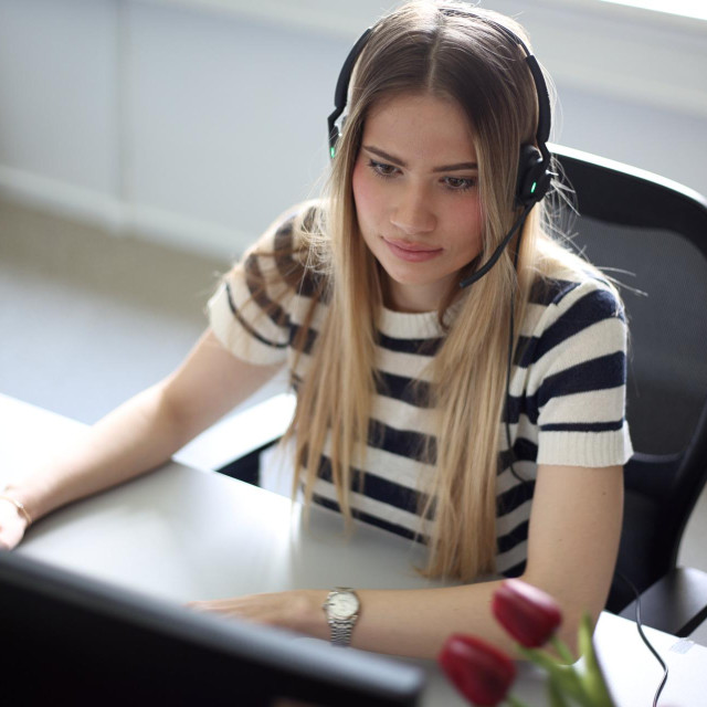 Zagreb, 290425.
Djelatnice Valamar rezervacijskog centra.
Na fotografiji: Laura Soldo.