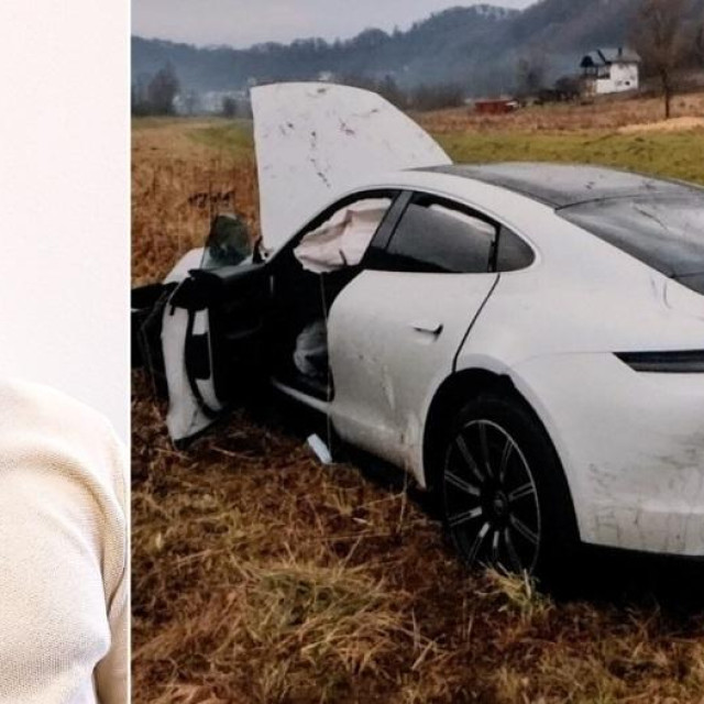 Goran P. i vozilo koje je sudjelovalo u nesreći