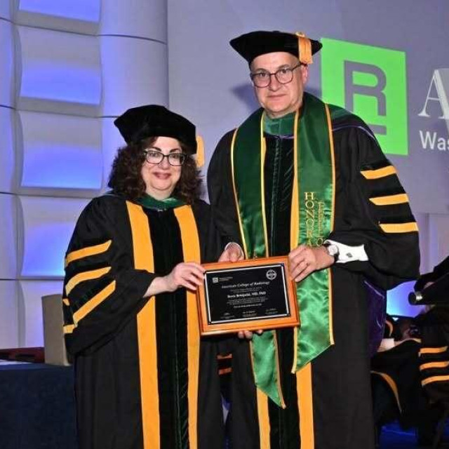 Dr. Boris Brkljačić na svečanosti u Washingtonu na kojoj je izabran za počasnog člana Američkog koledža za radiologiju (ACR)