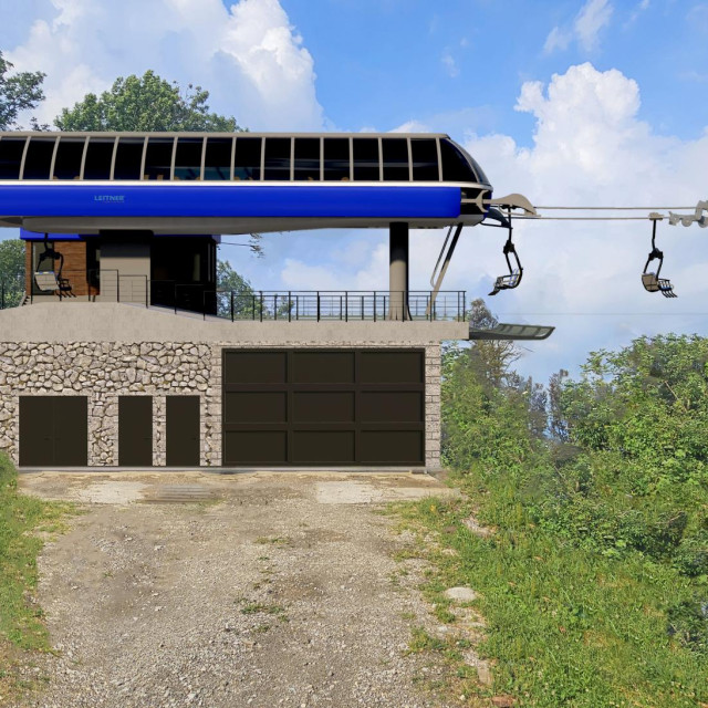 Vizual idejnog projekta nove sjedežnice na Sljemenu